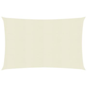 vidaXL Pânză parasolar, crem, 4 x 5 m, HDPE, 160 g/m²