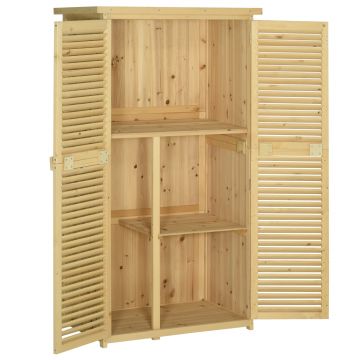 Magazie pentru exterior Outsunny, 87x46.5x160 cm | Aosom Romania
