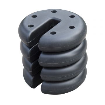 Outsunny Baza pentru Foisor 4 bucati Umplut cu Ciment 2.3kg, Φ20x4.5cm | Aosom Romania