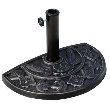 Outsunny Baza pentru Umbrela de Soare in Rasina Reglabila cu Manivela 9 kg 50x31x32cm Outsunny Baza pentru Umbrela de Soare in Rasina Reglabila cu Manivela 9 kg 50x31x32cm