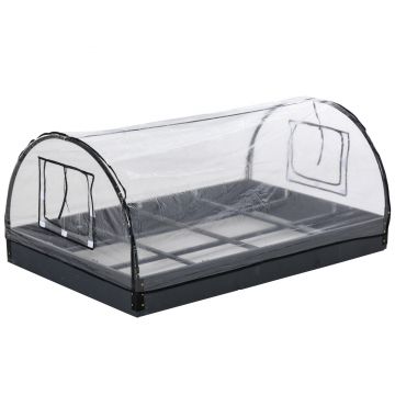 Outsunny Mini Sera de Gradina pentru plante, legume, fructe, gradinarit cu acoperire in PVC transparent | Aosom Ro