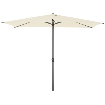 Outsunny Umbrela de Gradina si Exterior cu Acoperis Dreptunghiular Bej | AOSOM RO