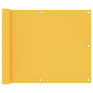 vidaXL Paravan balcon, galben, 75x300 cm, țesătură oxford