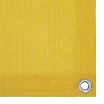 vidaXL Paravan pentru balcon, galben, 75 x 400 cm, HDPE