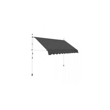 Copertina retractabila, actionare manuala, 250 cm, antracit