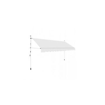 Copertina retractabila, actionare manuala, 350 cm, crem