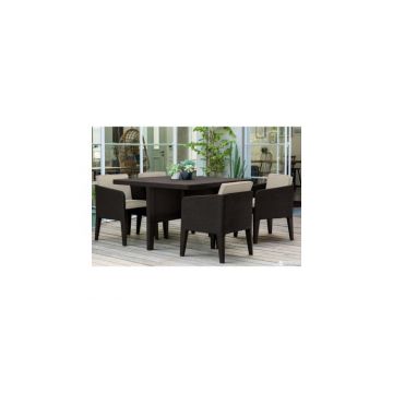 Set mobilier de gradina-Columbia 5 piese Maro-Whiskey-Grey Set mobilier de gradina-Columbia 5 piese Maro-Whiskey-Grey