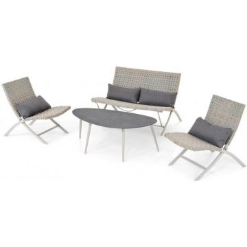 Set mobilier gradina 4 piese Cali gri