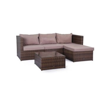 Set mobilier gradina Farlito Caramel/ Latte