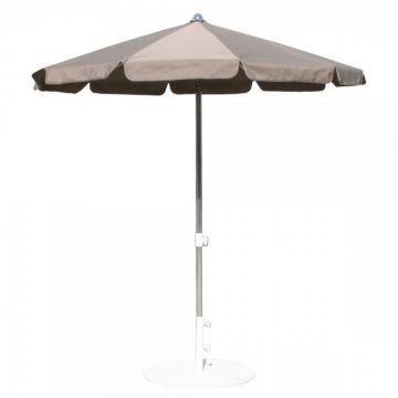 Umbrela rotunda MIAMI, 200cm , argintiu/gri