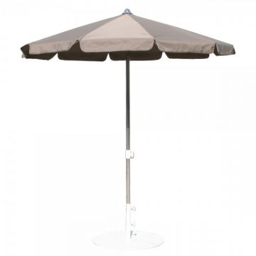 Umbrela rotunda MIAMI, 200cm ,  argintiu/gri
