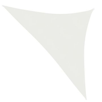 vidaXL Pânză parasolar, alb, 3 x 3 x 4,2 m, HDPE, 160 g/m²