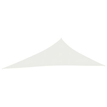 vidaXL Pânză parasolar, alb, 4x5x6,8 m, HDPE, 160 g/m²