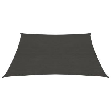 vidaXL Pânză parasolar, antracit, 2,5 x 2,5 m, HDPE, 160 g/m²