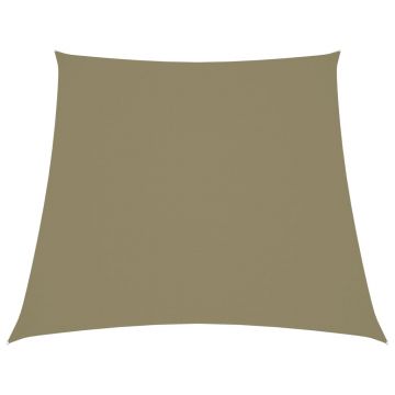 vidaXL Parasolar, bej, 4/5x4 m, țesătură oxford, trapez
