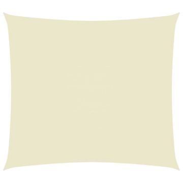 vidaXL Parasolar, crem, 5x6 m, țesătură oxford, dreptunghiular