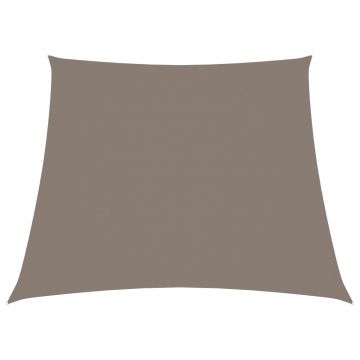 vidaXL Parasolar, gri taupe, 3/4x3 m, țesătură oxford, trapez