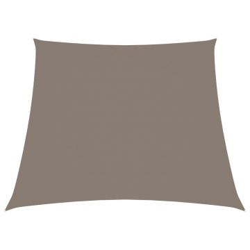 vidaXL Parasolar, gri taupe, 3/4x3 m, țesătură oxford, trapez