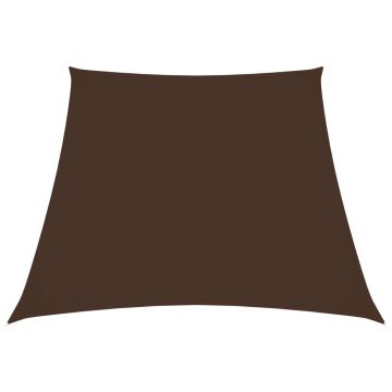 vidaXL Parasolar, maro, 4/5x4 m, țesătură oxford, trapez
