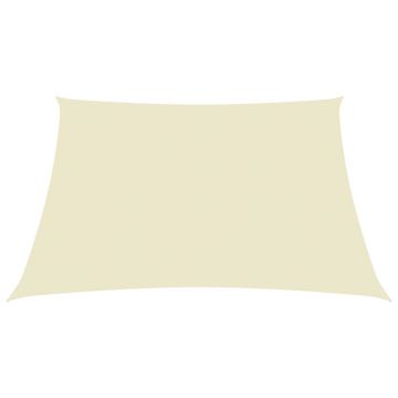vidaXL Pânză parasolar, crem, 2,5x2,5 m, țesătură oxford, pătrat