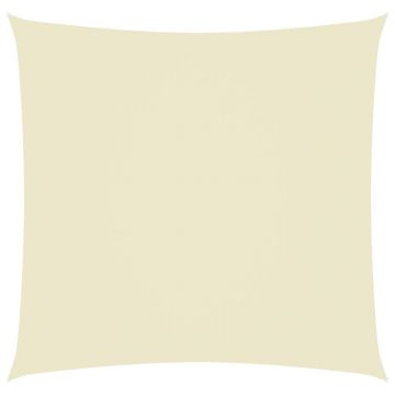 vidaXL Pânză parasolar, crem, 3x3 m, țesătură oxford, pătrat