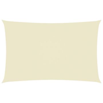 vidaXL Pânză parasolar, crem, 3x6 m, țesătură oxford, dreptunghiular