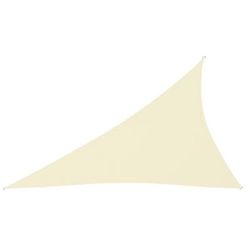 vidaXL Pânză parasolar, crem, 4x5x6,4 m, țesătură oxford, triunghiular