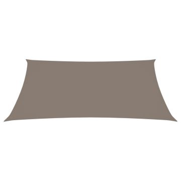 vidaXL Pânză parasolar gri taupe 6x7 m țesătură oxford dreptunghiular