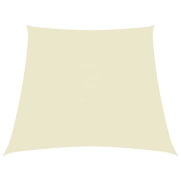 vidaXL Parasolar, crem, 3/5x4 m, țesătură oxford, trapez