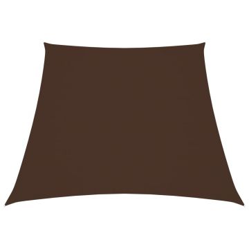 vidaXL Parasolar, maro, 2/4x3 m, țesătură oxford, trapez
