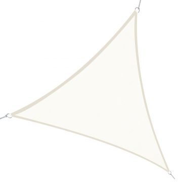 Outsunny Cort Parasolar Triunghiular, Crem, 6x6x6m