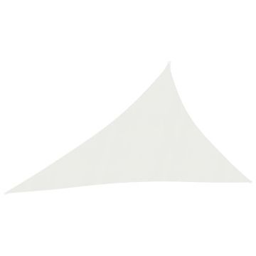 vidaXL Pânză parasolar, alb, 3x4x5 m, HDPE, 160 g/m²