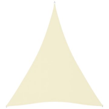 vidaXL Pânză parasolar, crem, 3x4x4 m, țesătură oxford, triunghiular