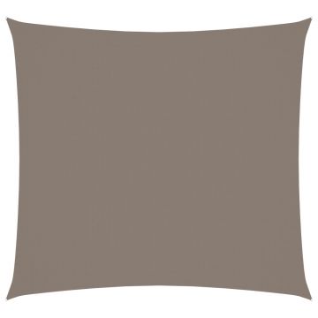 vidaXL Pânză parasolar, gri taupe, 7x7 m, țesătură oxford, pătrat