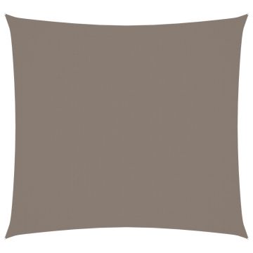 vidaXL Pânză parasolar, gri taupe, 7x7 m, țesătură oxford, pătrat