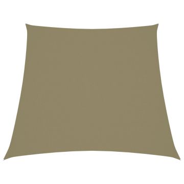 vidaXL Parasolar, bej, 3/5x4 m, țesătură oxford, trapez