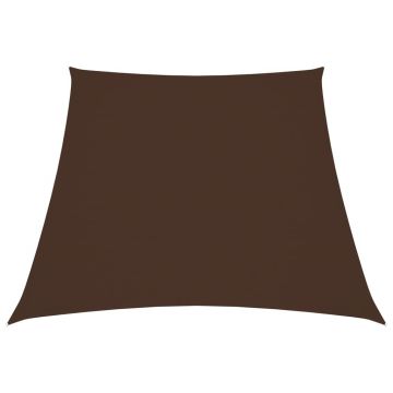 vidaXL Parasolar, maro, 3/4x3 m, țesătură Oxford, trapez