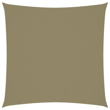 vidaXL Pânză parasolar, bej, 3x3 m, țesătură oxford, pătrat