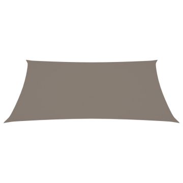 vidaXL Pânză parasolar gri taupe 2,5x4 m textil oxford dreptunghiular