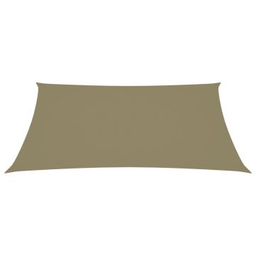 vidaXL Parasolar, bej, 2,5x4,5 m, țesătură oxford, dreptunghiular