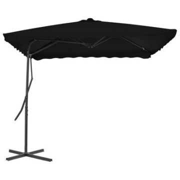 Umbrela de soare suspendata, Ella Negru, L250xl250xH230 cm