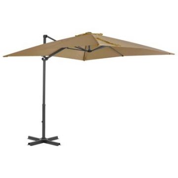 Umbrela de soare suspendata, Malta Grej, L250xl250xH230 cm