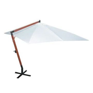 Umbrela de soare suspendata, Timeless Alb, L300xl400xH285 cm