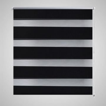 Jaluzea model zebră 80 x 150 cm, negru