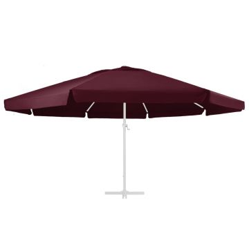 vidaXL Pânză de schimb umbrelă de soare de grădină roșu bordo 600 cm