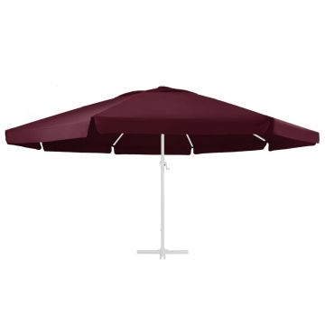vidaXL Pânză de schimb umbrelă de soare de grădină roșu bordo 600 cm
