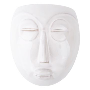 Ghiveci de perete PT LIVING Mask, 16,5 x 17,5 cm, alb