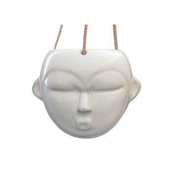Ghiveci suspendat PT LIVING Mask, înălțime 15,2 cm, alb