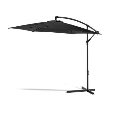 Umbrelă de soare neagră fără suport ø 300 cm Happy Sun - Bonami Essentials