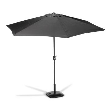 Umbrelă de soare fără suport Bonami Essentials Sun, ø 300 cm, negru